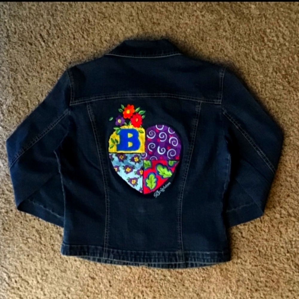 Brighton Embroidered Jean Jacket LNWT